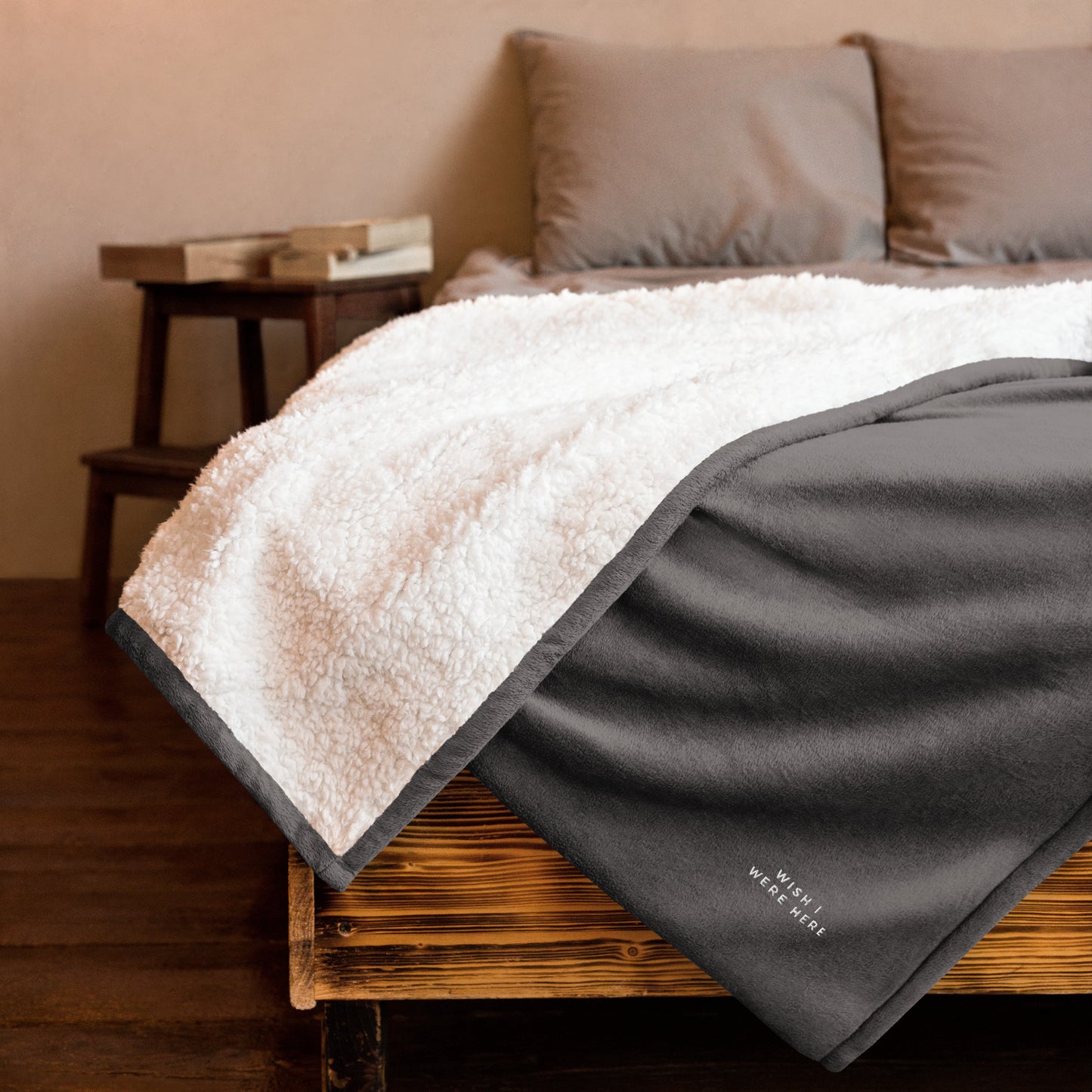 Premium sherpa blanket - Wish I Were Here