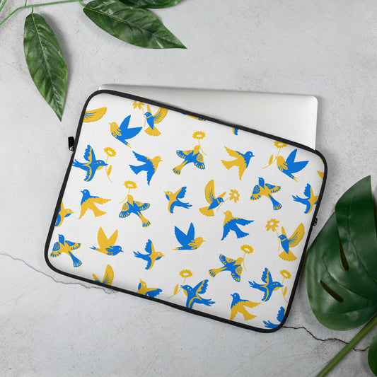 Laptop Sleeve - Ukrainian Birds (All proceeds donated)